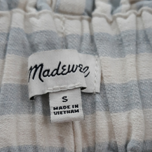 Madewell striped linen blend wide pants - Picture 6 of 9